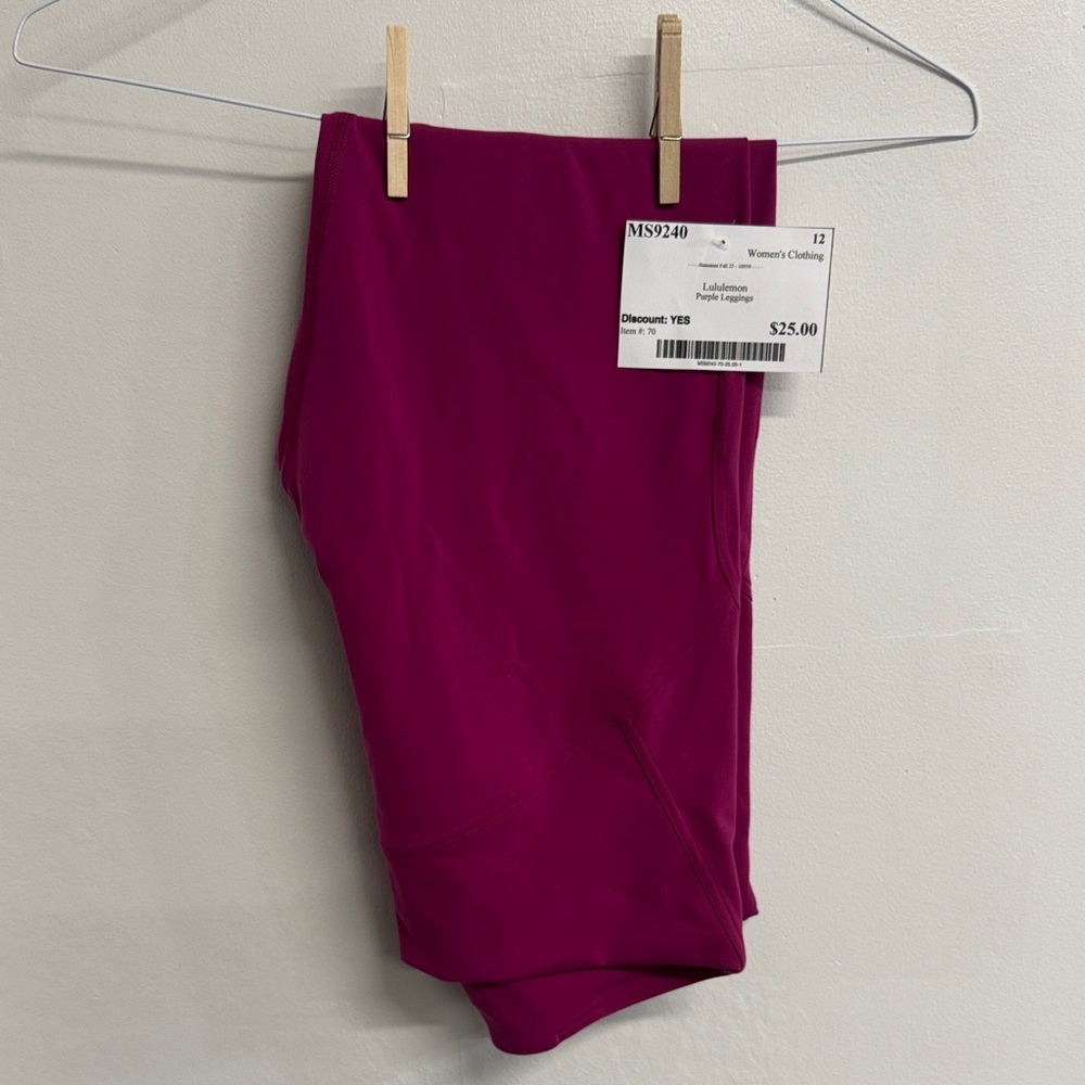 Lululemon Athletica Magenta Leggings